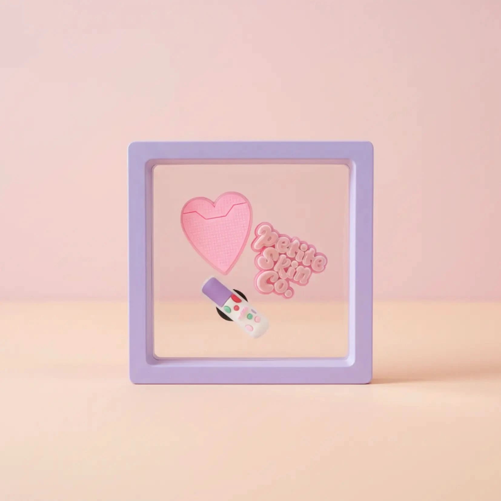 A delicate Petite Crossbody Bag displayed on a soft pink background, highlighting its gentle design and natural materials, inspired by Australian made quality and good skin habits start early.