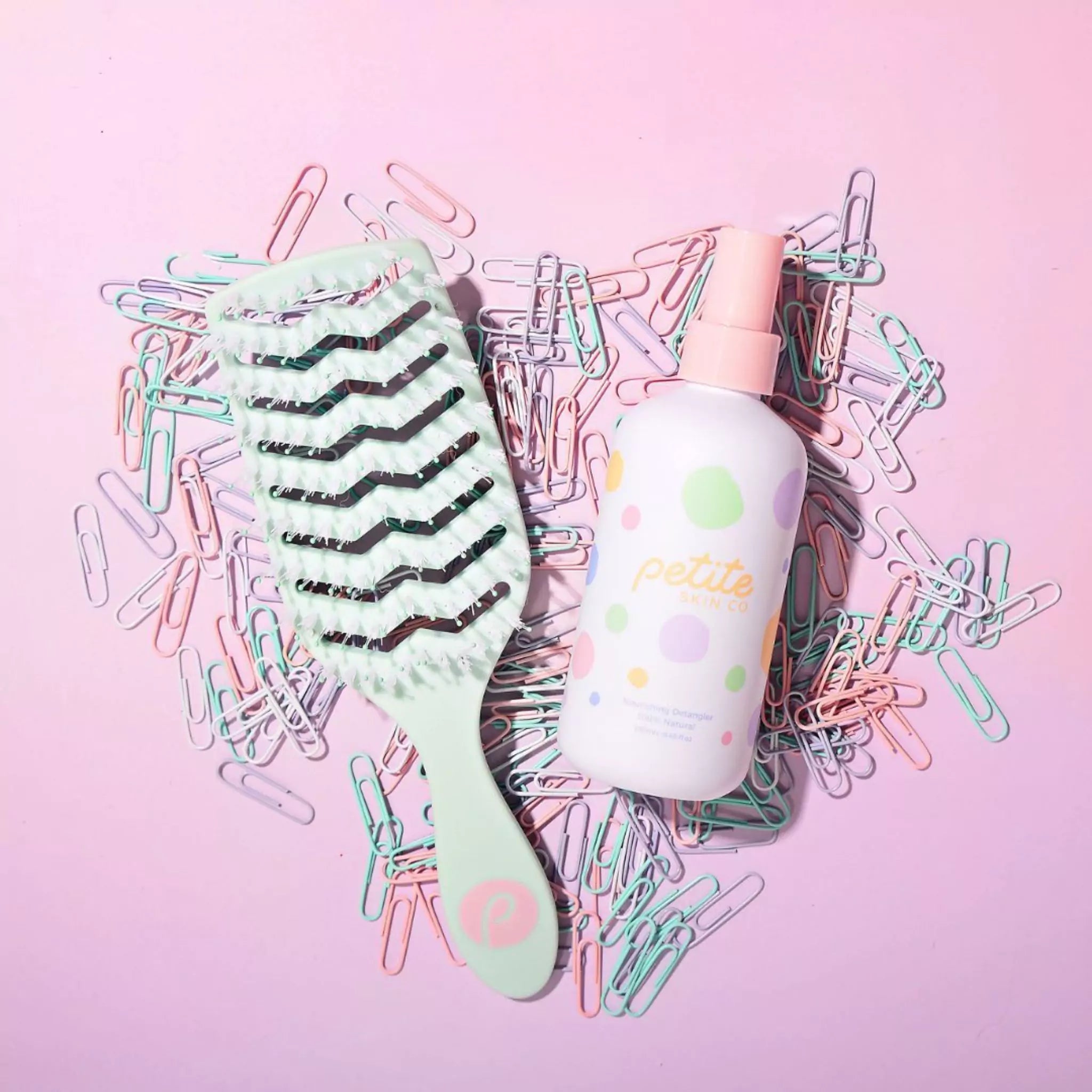 Petite Skin Co. Detangling Brush and Nourishing Detangler