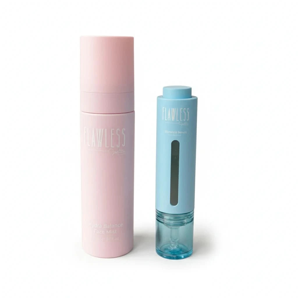 Clear and Balanced Duo by Petite Skin Co., Australian made natural skincare designed for 7 to 14 year olds, featuring gentle blemish serum and hydrating face mist. Good Skin Habits Start Early.