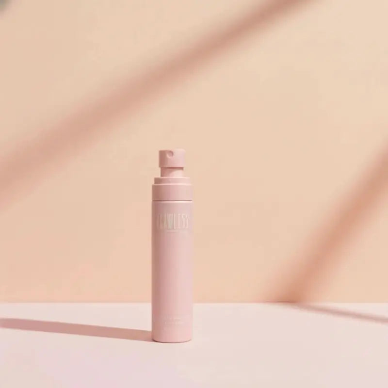 Minimalist image of a pink spray bottle set against a soft beige background, representing the Daily Refresh Set from Petite Skin Co., Australian made natural skincare for 7 to 14 year olds. Good Skin Habits Start Early.