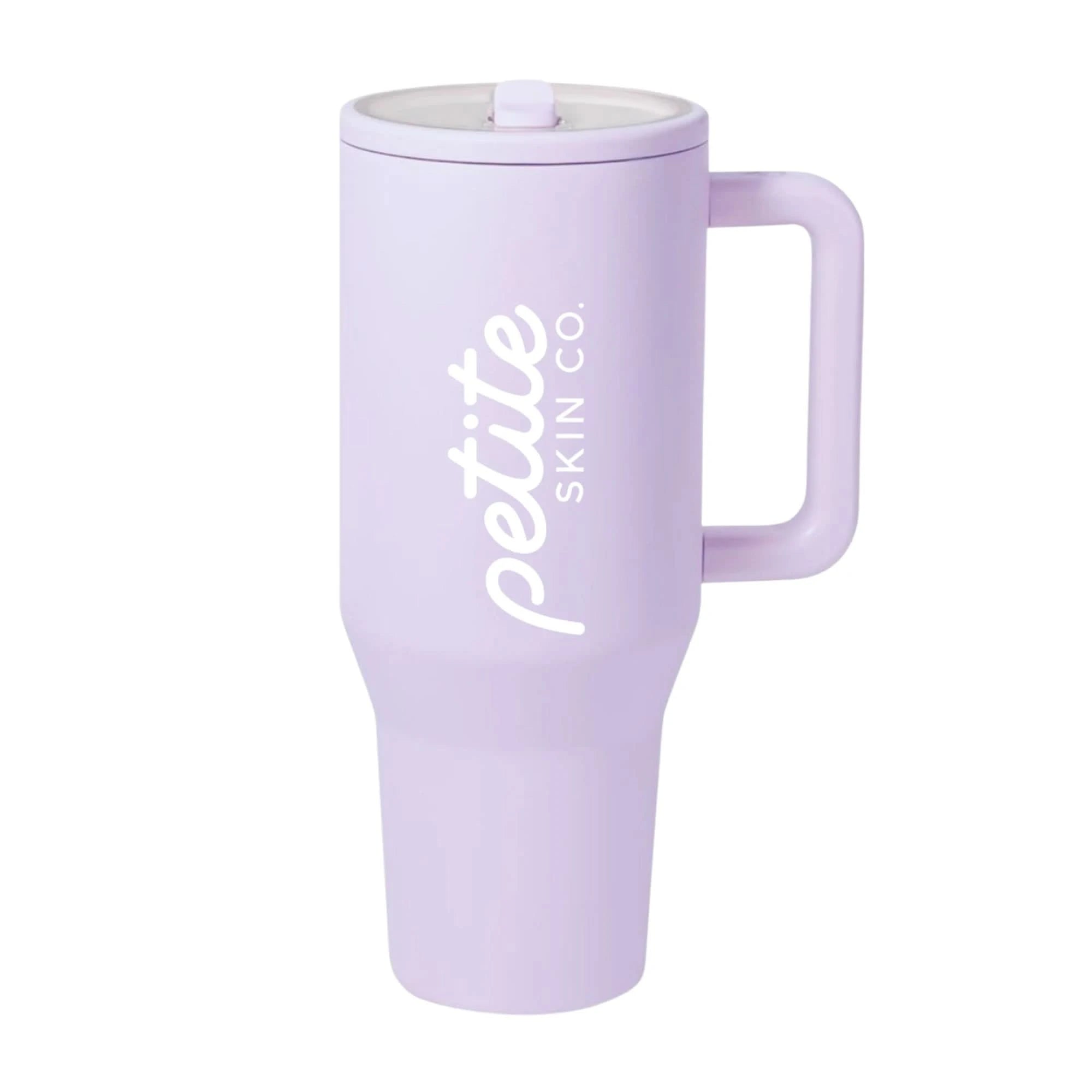 The Petite Hydration Cup in soft lavender encourages children aged 7 to 14 to drink water regularly, promoting good skin habits early with natural, Australian made design.