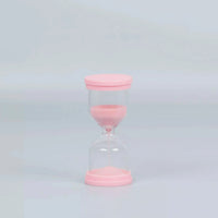 60 Second Skincare Timer with pink borosilicate glass and sparkly silica sand, Australian made for kids aged 7 to 14, promoting good skin habits with gentle, natural skincare.