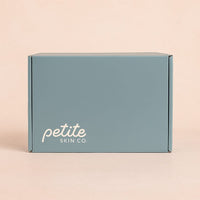 Teal Signature Boxes from Petite Skin Co. Australian made natural skincare for 7 to 14 year olds, promoting good skin habits start early with gentle, safe products for young skin.
