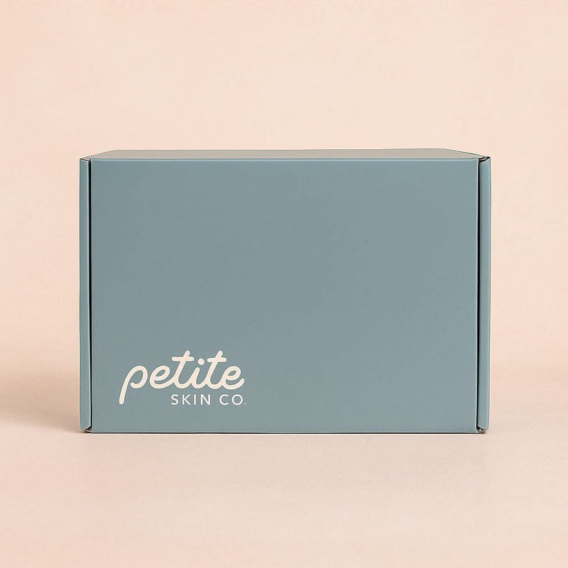 Teal Signature Boxes from Petite Skin Co. Australian made natural skincare for 7 to 14 year olds, promoting good skin habits start early with gentle, safe products for young skin.