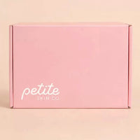 Pastel pink Signature Boxes designed for young skin, Australian made by Petite Skin Co., promoting good skin habits start early with natural, gentle skincare for ages 7 to 14.