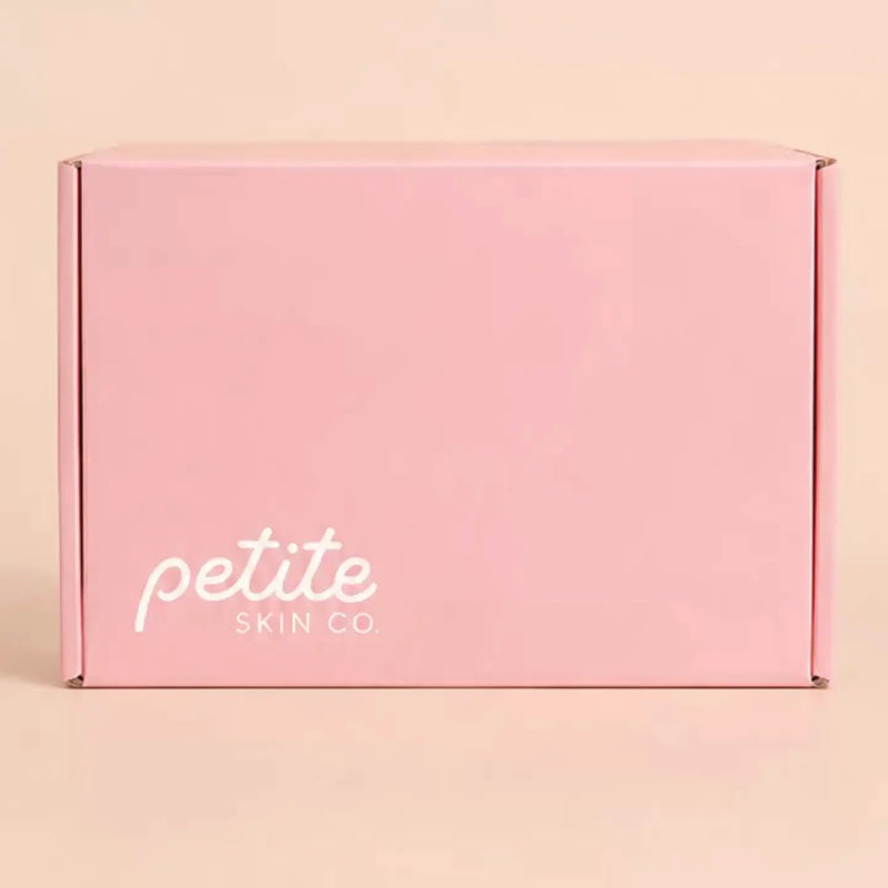 Pastel pink Signature Boxes designed for young skin, Australian made by Petite Skin Co., promoting good skin habits start early with natural, gentle skincare for ages 7 to 14.