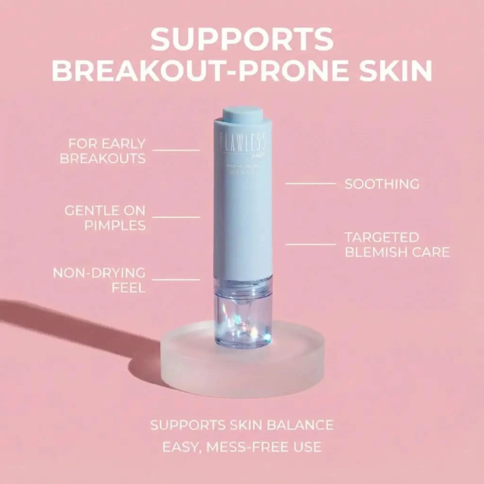 support breakout prone skin infographic