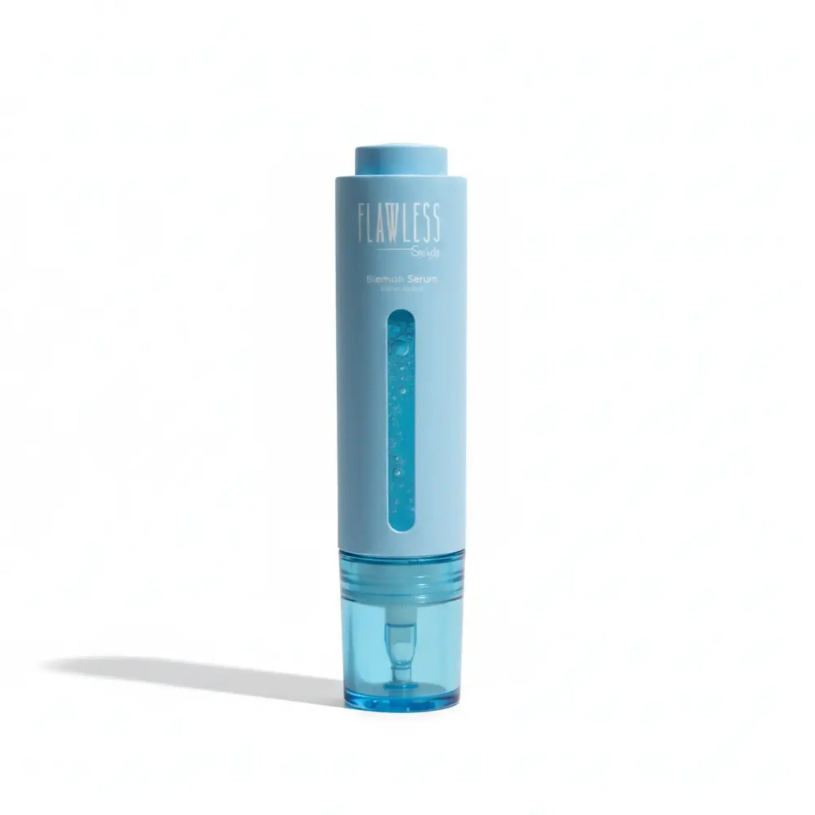 Blemish Serum in a blue transparent tube designed for gentle skincare for 7 to 14 year olds, Australian made with natural ingredients. Good Skin Habits Start Early.