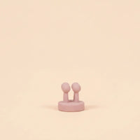 The Sun Smart Set gentle silicone applicator brush in soft pink, Australian made for natural, safe skincare designed for 7 to 14 year olds to start good skin habits early.