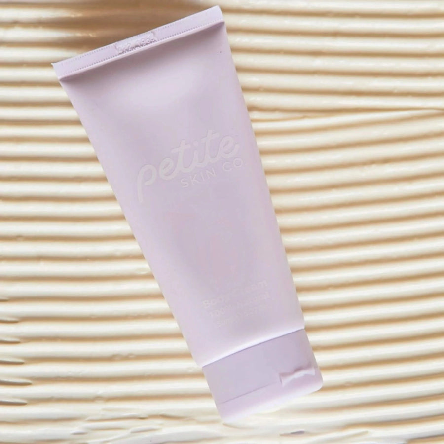 Tube of Body Cream from Petite Skin Co. Australian made natural skincare designed for the biology of 7 to 14 year old skin. Good Skin Habits Start Early.