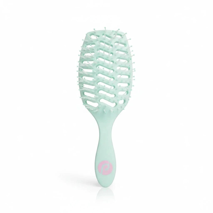 Detangling Brush with dual-bristle design and rubberised handle for a secure grip, gentle on hair and perfect for Australian made natural care for 7 to 14 year olds. Good Skin Habits Start Early.