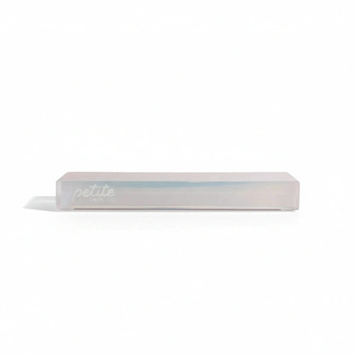 The Petite Pod with a holographic design featuring a shimmering reflective finish, Australian made for natural skincare needs of 7 to 14 year olds, promoting good skin habits start early.