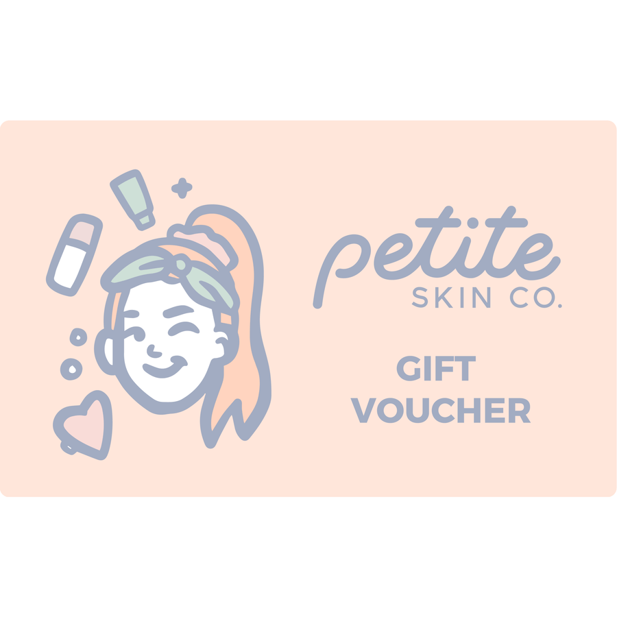 Give the Gift of Skincare with this Australian made Petite Skin Co. gift voucher designed for gentle skincare for 7 to 14 year olds. Good Skin Habits Start Early.